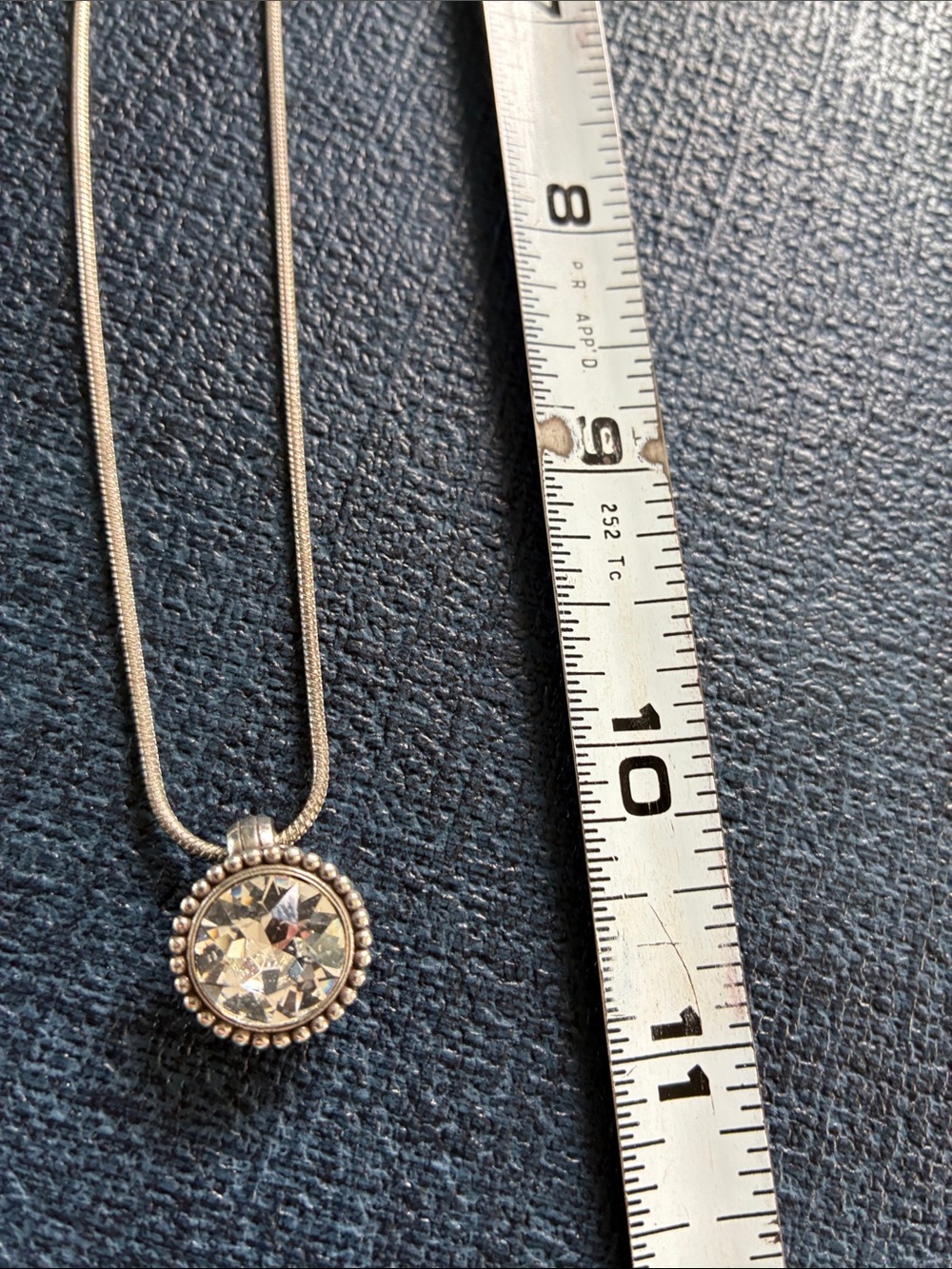 Brighton Silver-Tone Clear Crystal Pendant Necklace